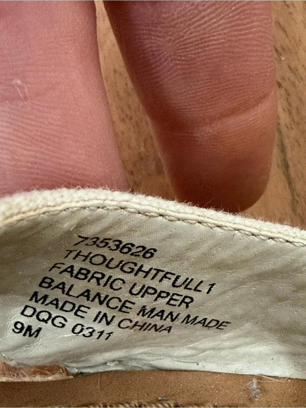 Nine West Thoughtfully Cream Canvas Espadrille Platform Wedge Sandals 9